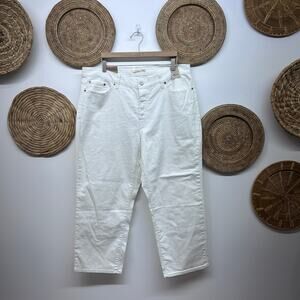 NEW Levi's Wedgie Straight White Jeans Plus Size 20W High Rise High Waist